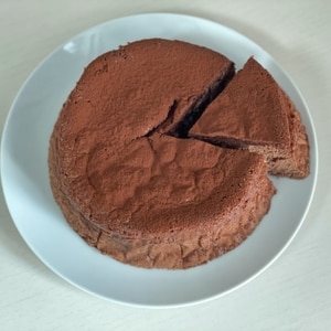 ふわしゅわスフレチーズチョコレートケーキ